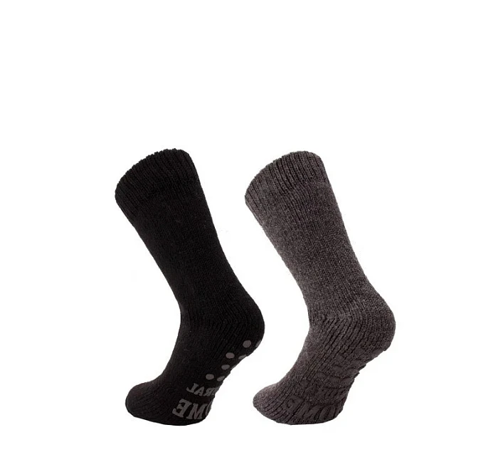 Pánské domácí ponožky 21460 šedé - WiK Pánské domácí ponožky 21460 šedé - WiK