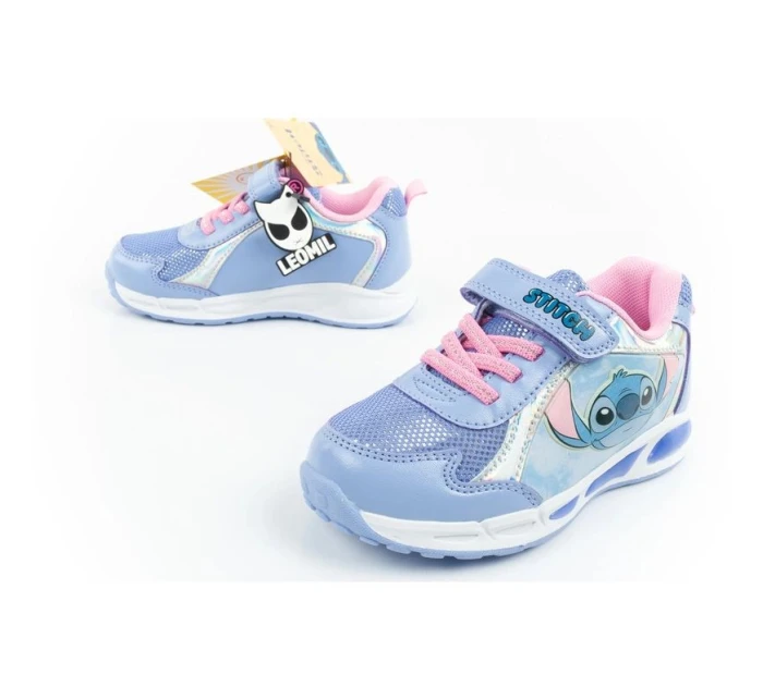 Leomil Stitch dětská sportovní obuv tenisky lehké suchý zip LED