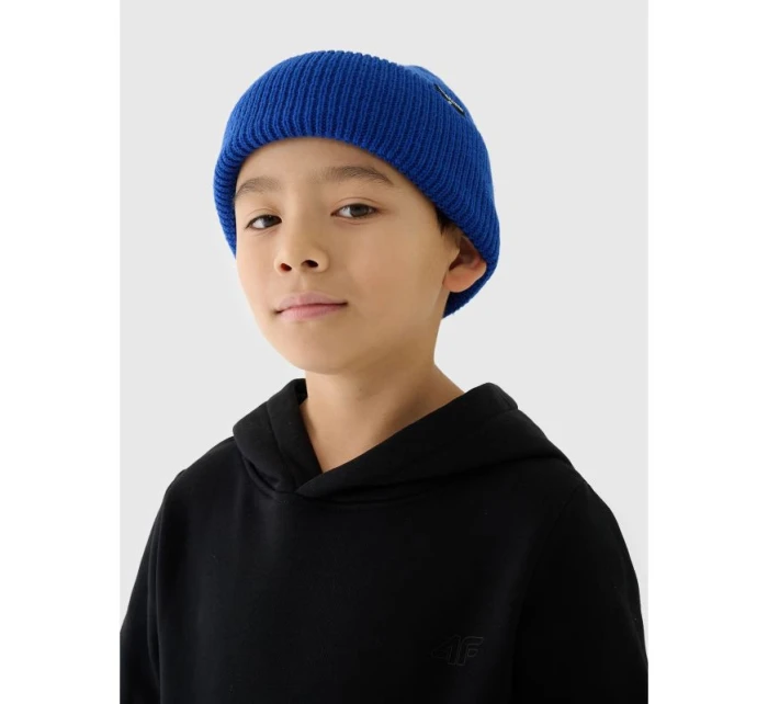 Chlapecká nepruhovaná mikina s kapucí 4F Junior 4FJWMM00TSWSM1292-20S