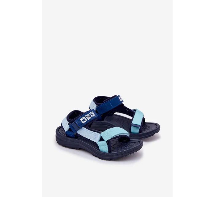 Dětské sandály na suchý zip Big Star model 21694624 tmavě modré - Big Star Shoes