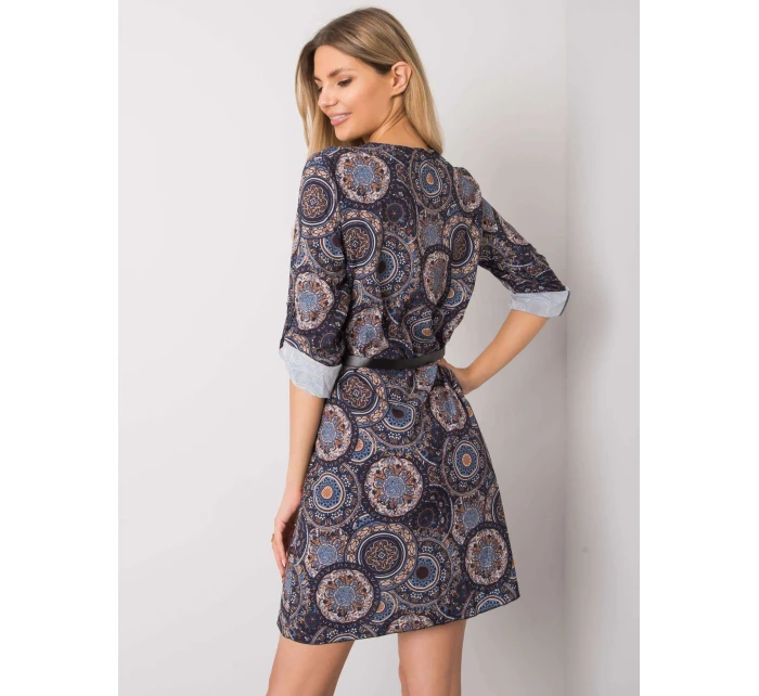 Šaty DHJ SK 12336B.74P tmavě modrá