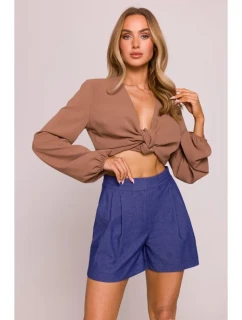model 21136132 Džínové šortky modré - Moe