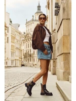 Zateplené Kotníkové Boty Dámské S Zlatým Panterka Černé model 21710048 - Boto Zateplené Kotníkové Boty Dámské S Zlatým Panterka Černé model 21710048 - Boto