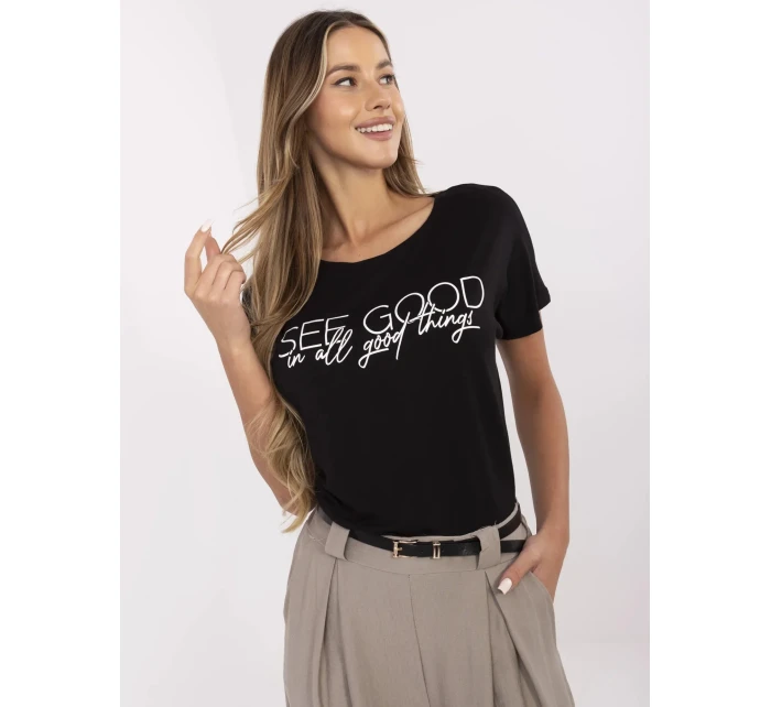 T shirt model 21153826 czarny - FPrice