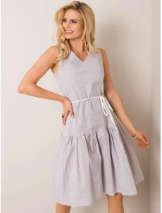 Šaty LK SK 508215.30P bílá šedá