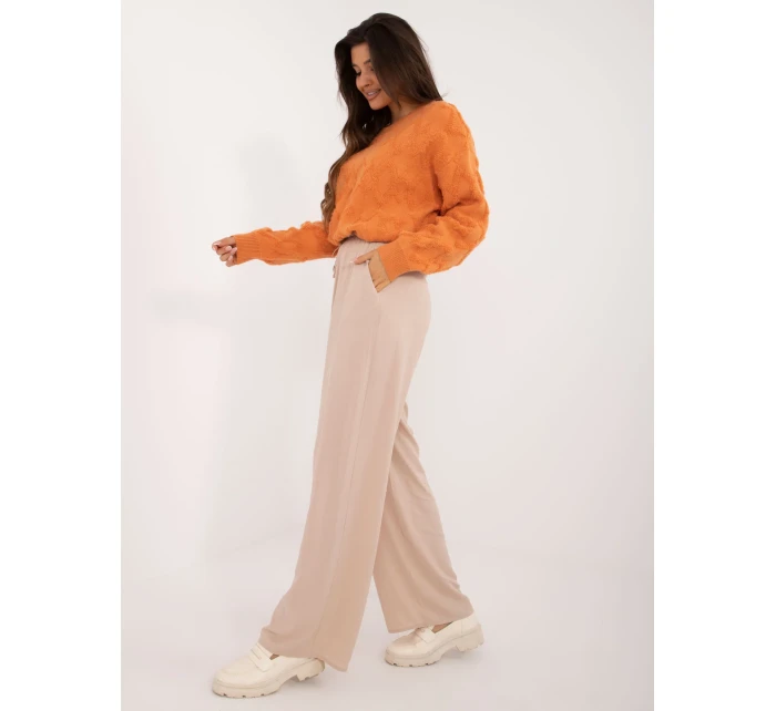 Spodnie LK SP model 20459100 beżowy - FPrice Spodnie LK SP model 20459100 beżowy - FPrice