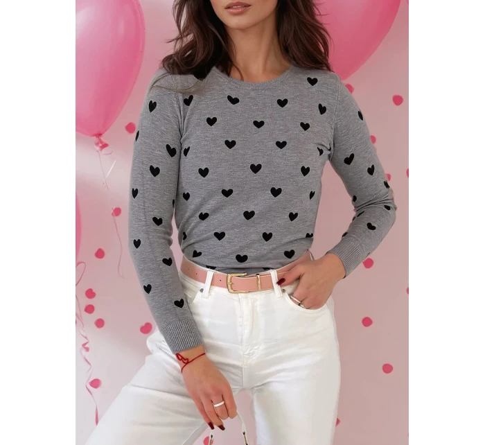 Dámský svetr FREYJA šedý FashionStreet MY2049