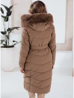 Dámská zimní dlouhá prošívaná bunda s umělou kožešinou FashionStreet TY5086