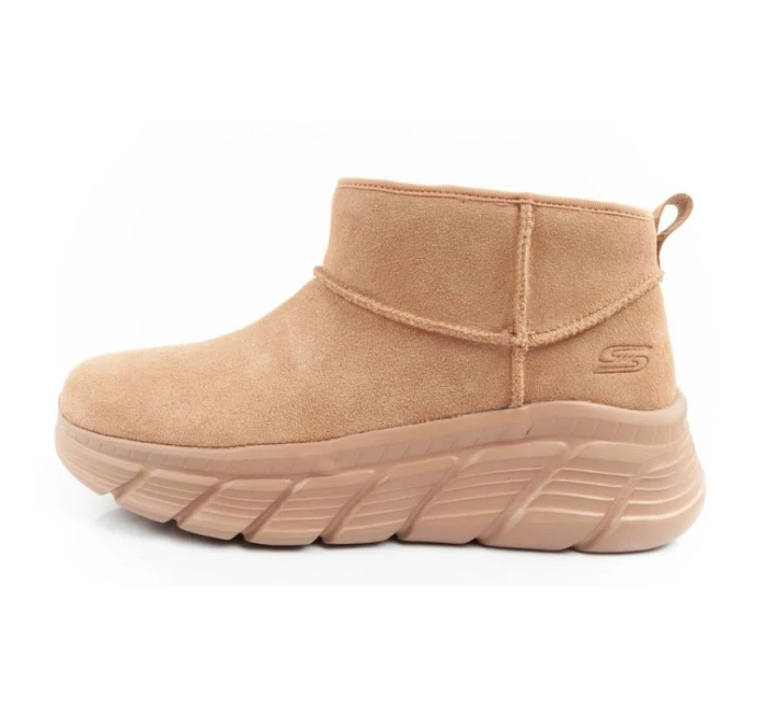 Skechers dámské zimní kotníkové boty zateplené kožené hnědé dámské