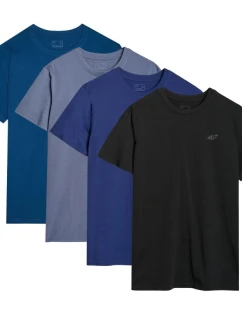 Pánské tričko (sada 4 triček) 4F 4P-SS-4FWMM00TTSHM2256-90S 4PAK
