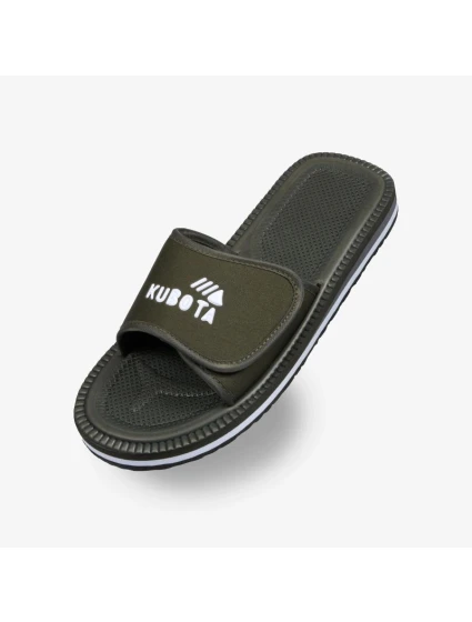 Žabky na suchý zip v khaki barvě model 21721092 - Kubota