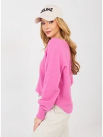 Sweter MI SW model 21937136 ciemny różowy - FPrice Sweter MI SW model 21937136 ciemny różowy - FPrice