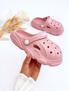 Dětské pěnové pantofle Crocs Růžove Cloudy