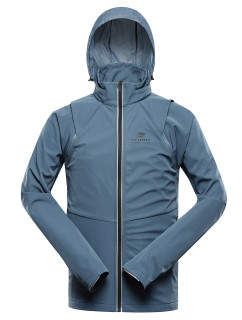 Pánská softshellová bunda-vesta s membránou 2v1 ALPINE PRO SPERT blue mirage