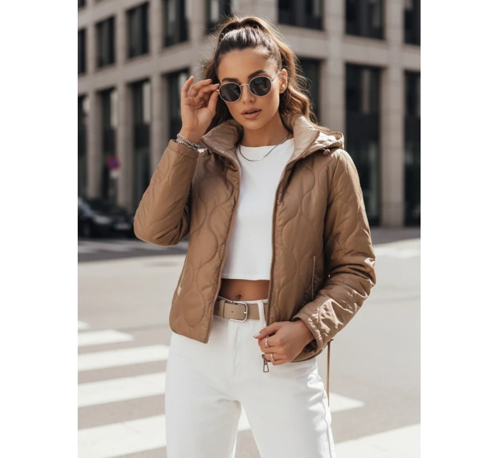 Dámská prošívaná bunda MAXWELL beige FashionStreet TY4110