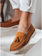 Dámské ažurové mokasíny VANESSO camel FashionStreet ZY0714 Dámské ažurové mokasíny VANESSO camel FashionStreet ZY0714