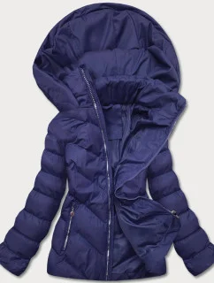 KRÓTKA ZIMOWA KURTKA DAMSKA GRANATOWA model 21244528 - J.STYLE