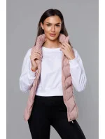 Růžová péřová dámská vesta (5M719-46) Růžová péřová dámská vesta (5M719-46)