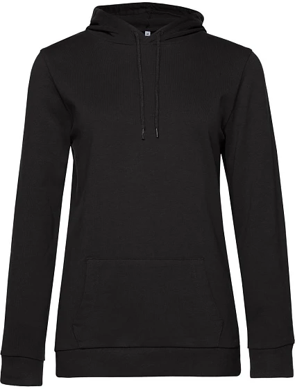 B&C #Hoodie /women Dámská mikina s kapucí 01.W04W black pure