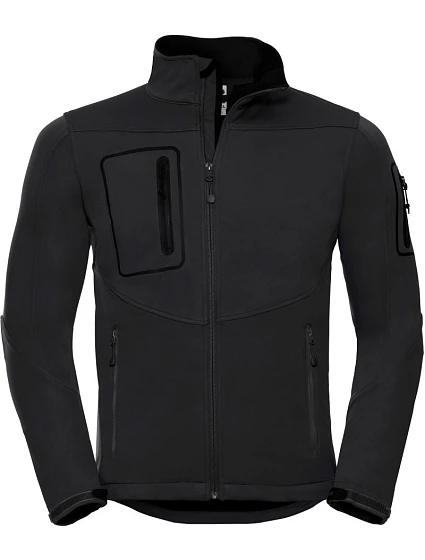 Russell Athletic 520M Pánská 3-vrstvá sportovní softshell bunda 10.520M black Russell Athletic 520M Pánská 3-vrstvá sportovní softshell bunda 10.520M black