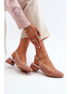 Lodičky Na Podpatku Růžové model 21655296 - Boto