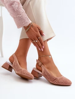 Lodičky Na Podpatku Růžové model 21655296 - Boto