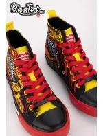 Tenisky Pol'and'Rock Festival X Big Star SS174501 Černo-Červené Tenisky Pol'and'Rock Festival X Big Star SS174501 Černo-Červené