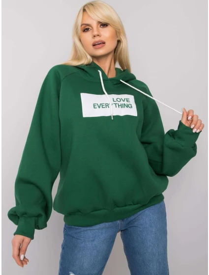 Mikina EM BL 651/2.41X tmavě zelená