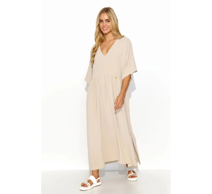 Denní šaty béžové  model 20240545 - Makadamia