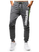 Pánské antracitové teplákové kalhoty FashionStreet UX3520