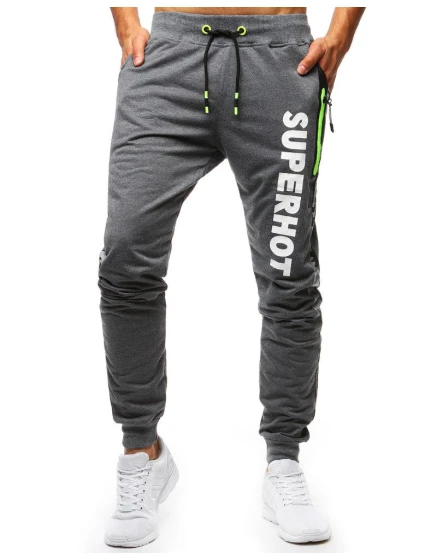 Pánské antracitové teplákové kalhoty FashionStreet UX3520