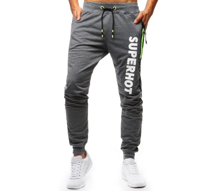 Pánské antracitové teplákové kalhoty FashionStreet UX3520