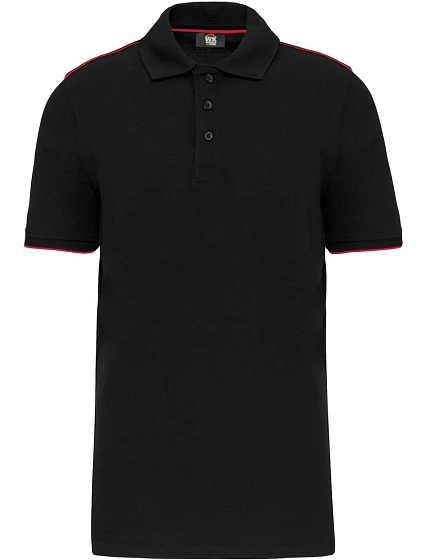WK WK 270 Pánské pracovní piqué polo "Day-to-Day" 20.W270 black/red WK WK 270 Pánské pracovní piqué polo "Day-to-Day" 20.W270 black/red