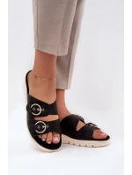 Dámské sandály na platformě a klíně černé Vimarils Dámské sandály na platformě a klíně černé Vimarils