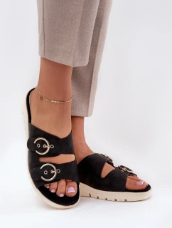 Dámské sandály na platformě a černé model 21685511 - Boto