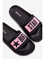 Dětské pantofle Big Star TT374A004 Černo-Růžové Dětské pantofle Big Star TT374A004 Černo-Růžové