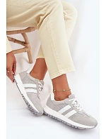 Dámské tenisky z pravé semišové šedé model 22069511 - EVENTO Dámské tenisky z pravé semišové šedé model 22069511 - EVENTO