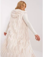 Kamizelka AT KZ model 20493296 1.06 ecru - FPrice Kamizelka AT KZ model 20493296 1.06 ecru - FPrice