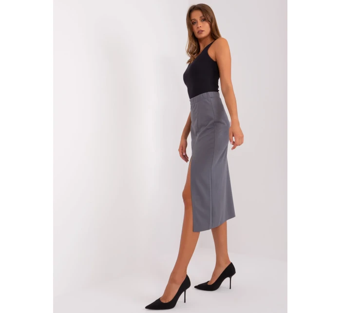 Sukně LK SD 509445.72P tmavě šedá