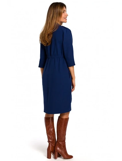 šaty tmavě modré model 18002237 - STYLOVE šaty tmavě modré model 18002237 - STYLOVE