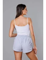 Šedé dámské sportovní šortky model 18369421 - J.STYLE Šedé dámské sportovní šortky model 18369421 - J.STYLE
