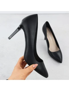 Černé lodičky na jehlovém podpatku Sergio Leone 1339