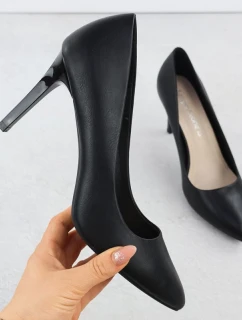 Černé lodičky na jehlovém podpatku Sergio Leone 1339