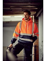 05 HiVis mikina s kapucí hi vis orange model 22501842 - Yoko