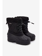 Zateplené dětské sněhule na zip Big Star OO374073 Černé Zateplené dětské sněhule na zip Big Star OO374073 Černé