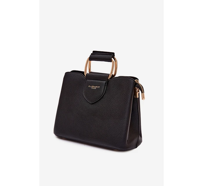 Malá Kufříková Kabelka Z Eko Kůže Černá Lorielle