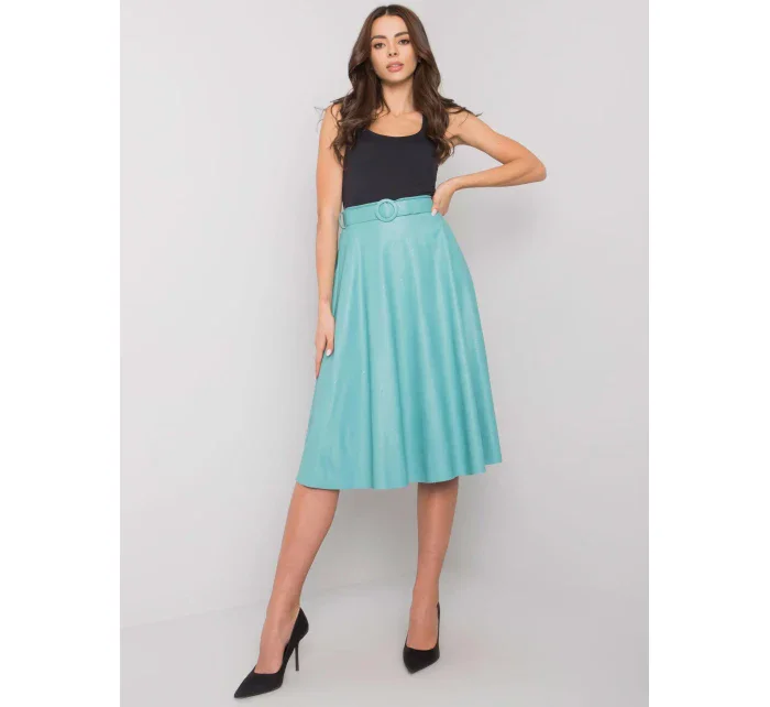 Spódnica DHJ SD model 20961763 turkusowy - FPrice Spódnica DHJ SD model 20961763 turkusowy - FPrice