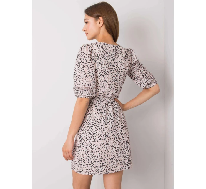 Dámské šaty LK SK model 22020908 Pudr růžová vzor Lakerta - FPrice