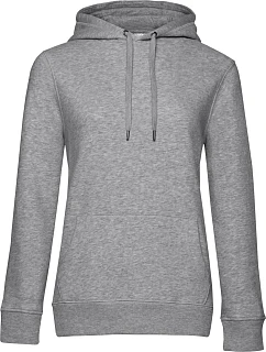 B&C QUEEN Hooded_° Dámská mikina s kapucí 01.W02Q heather grey