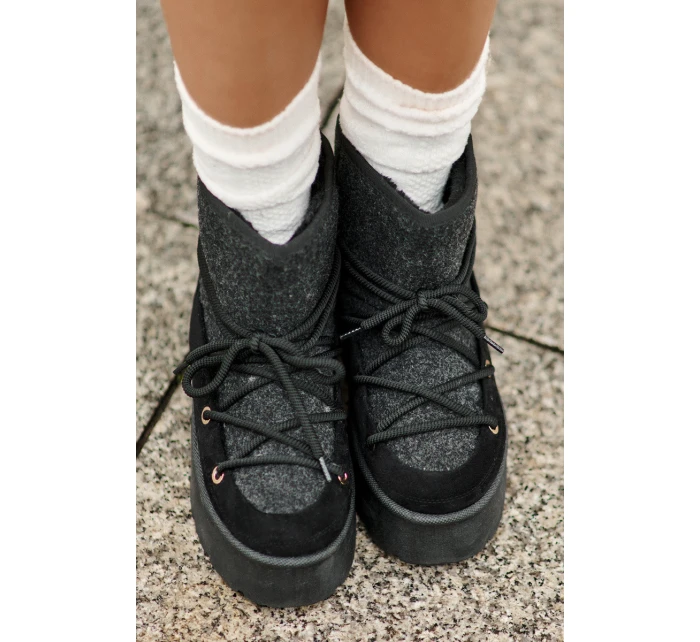 Sněhule S Na Platformě Černé model 21676673 - Boto Sněhule S Na Platformě Černé model 21676673 - Boto